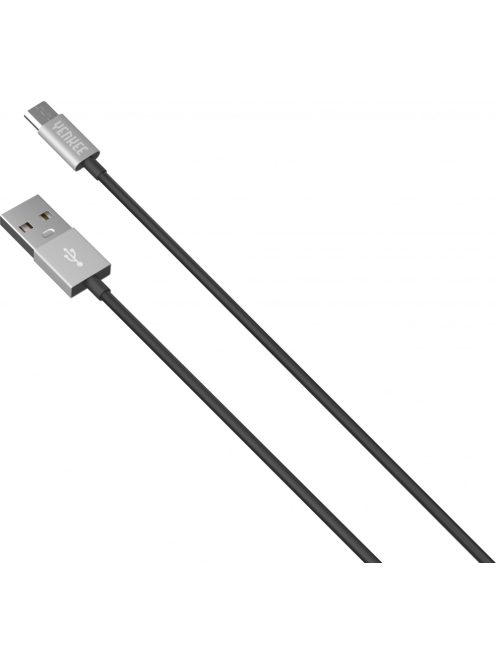 Yenkee YCU 222 BSR kábel USB A 2.0 / micro USB (2m) (silver) (45013676)