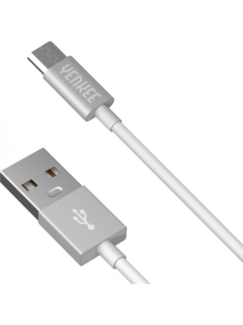 Yenkee YCU 222 WSR kábel USB A 2.0 / micro USB (2m) (white) (45013678)