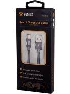 Yenkee YCU 302 kábel USB A 2.0 / USB C (2m) (gray) (45013684)