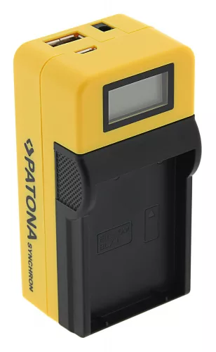 PATONA LCD akkumulátor töltő (for Olympus BLX-1) (4714)