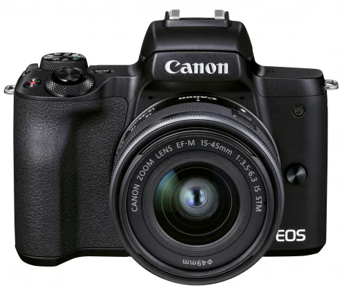 Canon EOS M50 mark II váz (black) + EF-M 15-45mm/3.5-6.3 IS STM + EF-M 55-200mm/4.5-6.3 IS STM (4728C015)
