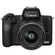 Canon EOS M50 mark II váz (black) + EF-M 15-45mm/3.5-6.3 IS STM + EF-M 55-200mm/4.5-6.3 IS STM (4728C015)