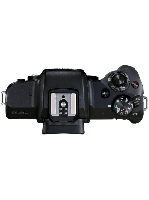Canon EOS M50 mark II váz (black) + EF-M 15-45mm/3.5-6.3 IS STM + EF-M 55-200mm/4.5-6.3 IS STM (4728C015)