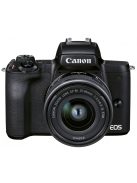 Canon EOS M50 mark II váz (black) + EF-M 15-45mm / 3.5-6.3 IS STM - PREMIUM LIVE STREAM KIT (4728C037)