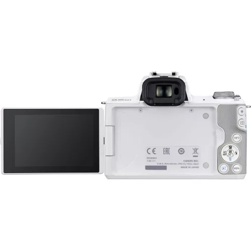 Canon EOS M50 mark II váz (white) + EF-M 15-45mm / 3.5-6.3 IS STM (4729C005)