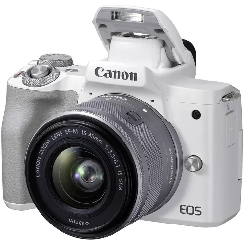 Canon EOS M50 mark II váz (white) + EF-M 15-45mm / 3.5-6.3 IS STM (4729C005)