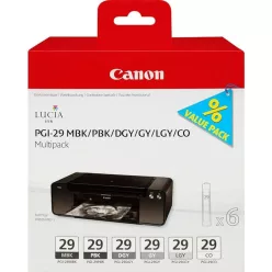   Canon PGI-29 (6in1) tintapatron készlet (black/gray/co) (216ml) (for PRO-1) (4868B018)