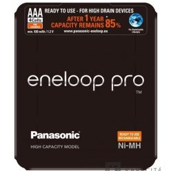   Panasonic Eneloop Pro AAA - Ni-MH akkumulátor + tok (4db) (4HC-SP-4)