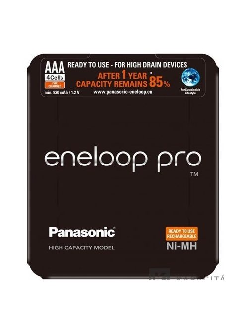 Panasonic Eneloop Pro AAA - Ni-MH akkumulátor + tok (4db) (4HC-SP-4)