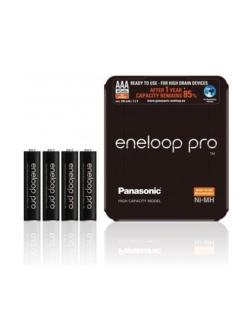 Panasonic Eneloop Pro AAA - Ni-MH akkumulátor + tok (4db) (4HC-SP-4)