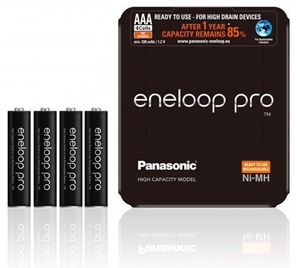Panasonic Eneloop Pro AAA - Ni-MH akkumulátor + tok (4db) (4HC-SP-4)