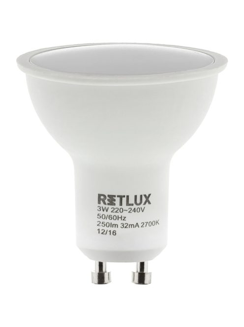 RETLUX RLL 254 spot izzó GU10 6W WW