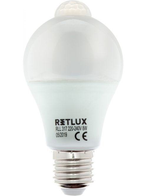 RETLUX RLL 317 LED izzó (E27) (8W) (A60 PIR) (50003802)