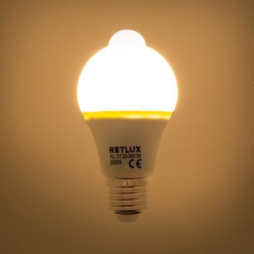 RETLUX RLL 317 LED izzó (A60) (E27) (8W) (PIR) (50003802)