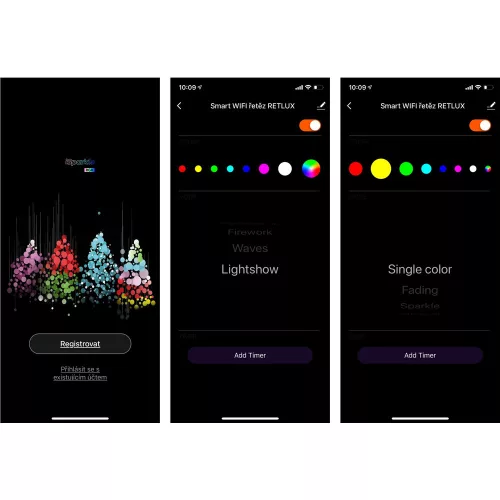 Retlux RXL 361 "SMART WiFi" fényfüzér RGB (96 LED) (10m)