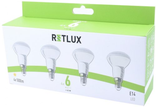 Retlux REL 29 LED izzó R50 (E14) (6W) (4db) (50004524)