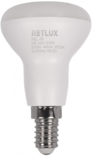 Retlux REL 29 LED izzó R50 (E14) (6W) (4db) (50004524)