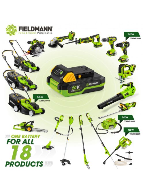 Fieldmann FZR 70375-0 akkumulátoros fűnyíró (2x20V)