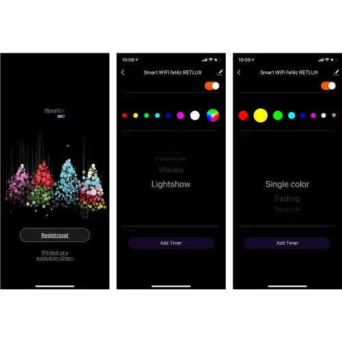 Retlux RXL 379 "SMART WiFi" micro fényfüzér RGB (120 LED) (3m)