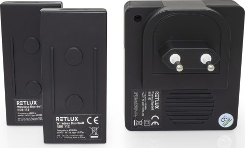 RETLUX RDB 112 - vezeték nélküli csengő (2 gomb // 1 állomás)