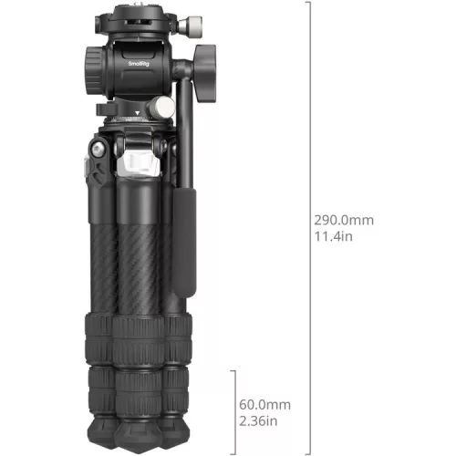  Smallrig 5025 - Heavy-Duty Carbon Fiber Tabletop Tripod Kit