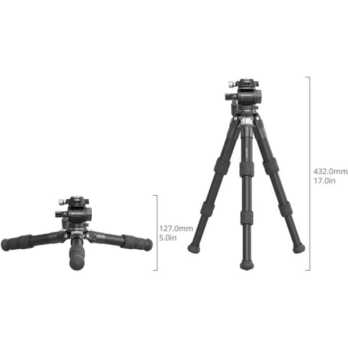  Smallrig 5025 - Heavy-Duty Carbon Fiber Tabletop Tripod Kit
