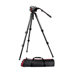   Manfrotto 504 fluid video head & 535 CF single leg tripod (504HD,535K)