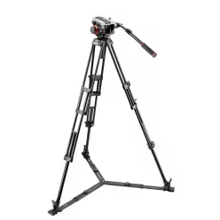   Manfrotto 504 fluid video head & 546GB alu twin leg tripod (504HD,546GBK)