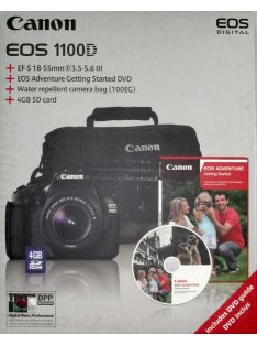   Canon EOS 1100D + EF-S 18-55mm/4.0-5.6 IS II  (4 colours) (black)