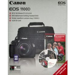   Canon EOS 1100D + EF-S 18-55mm/4.0-5.6 IS II  (4 colours) (black)