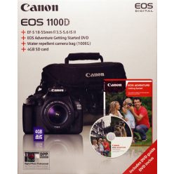   Canon EOS 1100D + EF-S 18-55mm/4.0-5.6 IS II  (4 colours) (black)