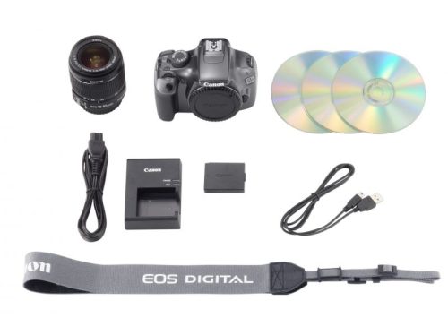 Canon EOS 1100D + EF-S 18-55mm/4.0-5.6 IS II (4 colours) (grey) 