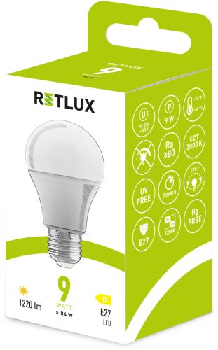 RETLUX RLL 603 LED izzó (A60) (E27) (9W) (52000082)