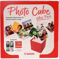   Canon PG-540 (black) + CL-541 (color) tintapatron (multipack) + PP-201 (5"x5") (40 lap) (5225B012)