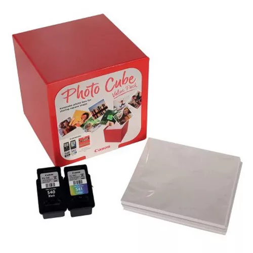 Canon PG-540 (black) + CL-541 (color) tintapatron (multipack) + PP-201 (5"x5") (40 lap) (5225B012)