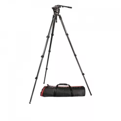 Manfrotto 526 fluid fej + 536 karbon állvány