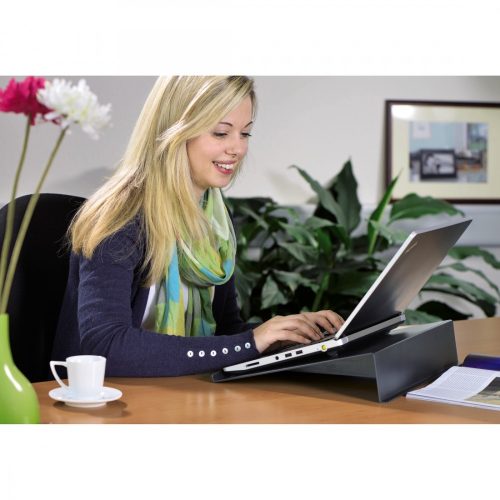 Hama Notebook állvány "CARBON LOOK" (max 18,4") (53073)