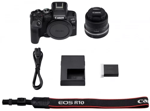 Canon EOS R10 + RF-S 18-45mm / 4.5-6.3 IS STM (+128GB memóriakártya)