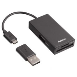 Hama microUSB KÁRTYAOLVASÓ (USB HUB, OTG ADAPTER)