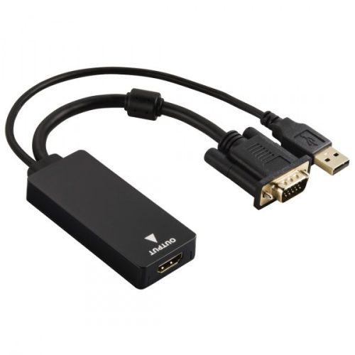 Hama VGA to HDMI adapter + USB (audió) (54547)