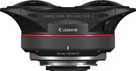 Canon RF 5.2mm / 2.8 L DUAL Fisheye (5554C005)
