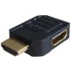 HDMI dugó/HDMI aljzat 90°-os adapter pipa