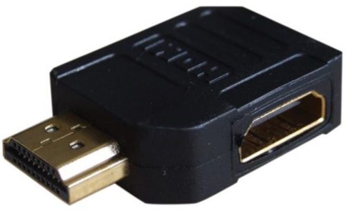 HDMI dugó/HDMI aljzat 270°-os adapter pipa