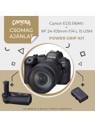 Canon EOS R6 mark II + RF 24-105mm/4 L IS USM (199.000,- "CASHBACK") "POWER GRIP KIT" (K2)