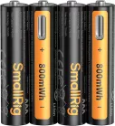 SmallRig 5769 Rechargeable Lithium Battery AAA (470mAh) with USB-C (4pcs)