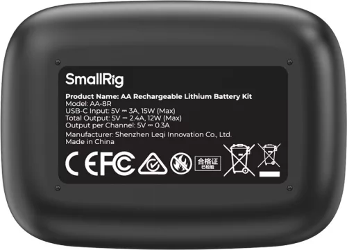 SmallRig 5772 Rechargeable Lithium Battery AA (2130mAh) Kit (8pcs)