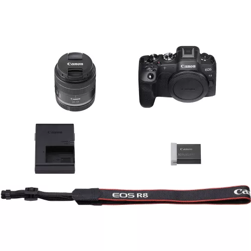 Canon EOS R8 + RF 24-50mm / 4.5-6.3 IS STM (-266.000.- Kuponkód:CB-266) (+128GB memóriakártya) (5803C013)