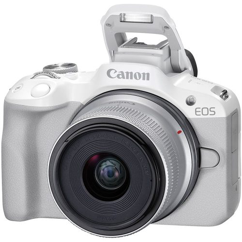 Canon EOS R50 + RF-S 18-45mm / 4.5-6.3 IS STM (+128GB memóriakártya) (white) (5812C013)