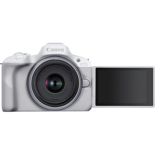 Canon EOS R50 + RF-S 18-45mm / 4.5-6.3 IS STM (+128GB memóriakártya) (white) (5812C013)
