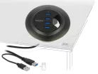 Delock 62868 4 porttal rendelkező asztali USB 3.0 elosztó